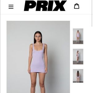 ANNA LOGO MINI DRESS THISTLE xs PRIX WOKRSHOP